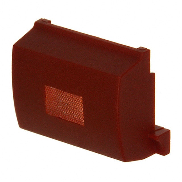 1C088 CAP TACTILE RECT RED/RED LENS
