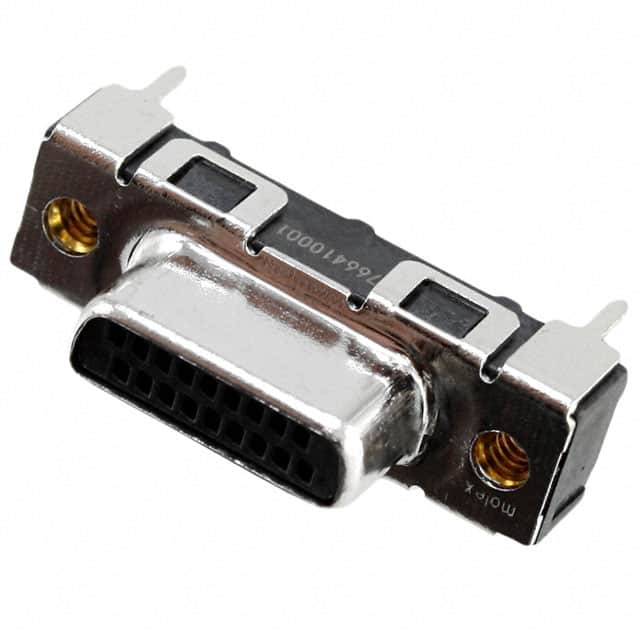 0766410001 CONN D-TYPE RCPT 18POS VERT SLDR