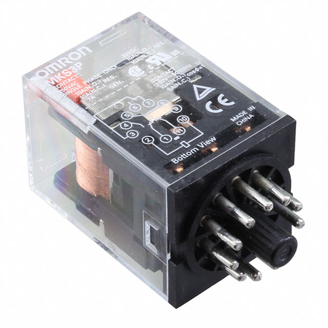 MKS3P AC120 RELAY GEN PURPOSE 3PDT 10A 120V
