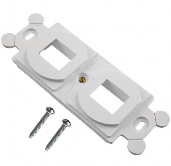 NK2106MFIW MOD FRAME SNGL GANG 2PORT WHITE