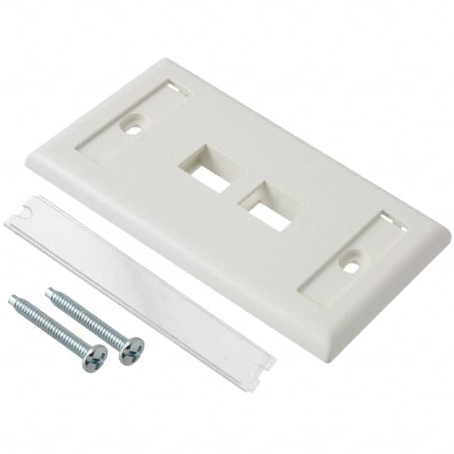 NK2FIWY FACEPLATE SNGL GANG 2PORT WHITE
