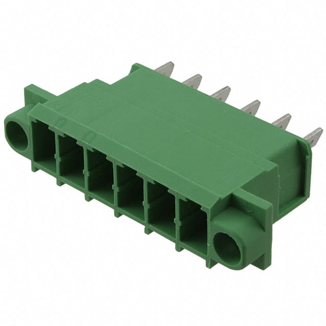 1861196 TERM BLK HEADER 6POS GREEN