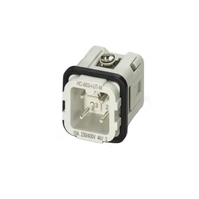 1585210 INSERT MALE 3POS+1GND SCREW