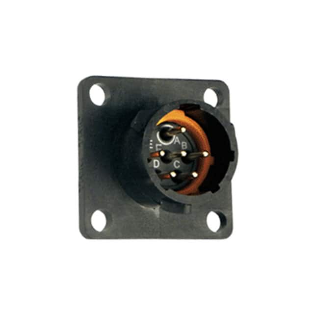 UTS010D98P CONN RCPT MALE 6POS GOLD SOLDER