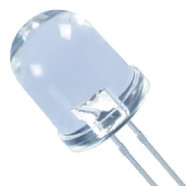 XLFBB01W LED BLUE CLEAR 10MM ROUND T/H