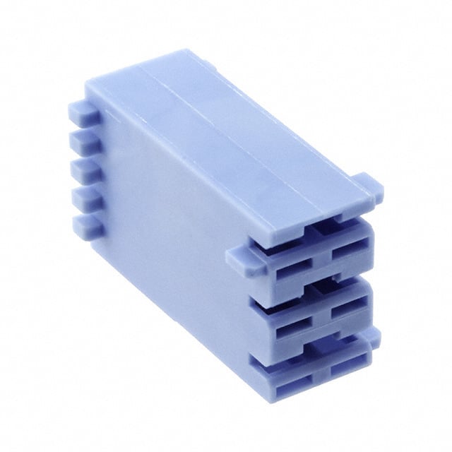 521205-9 CONN RCPT HOUSING 0.25 3POS BLUE