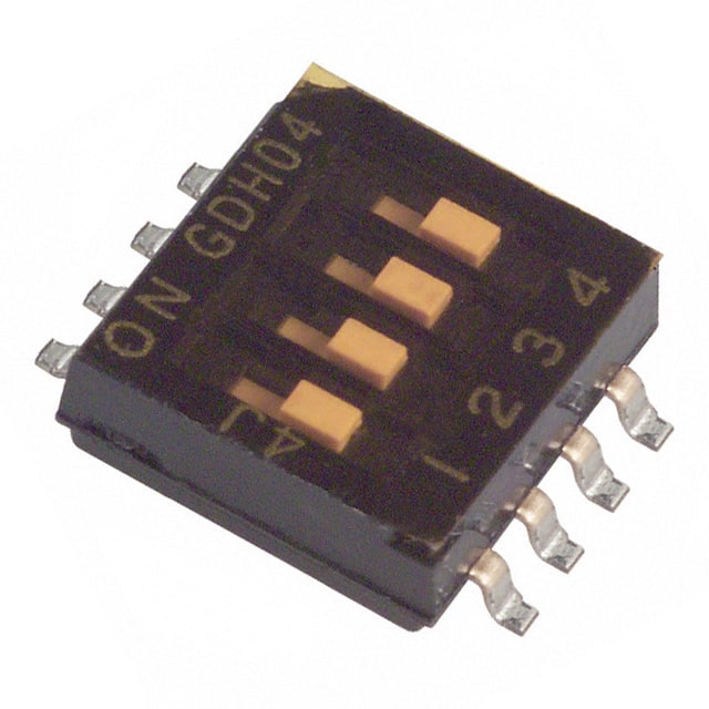 GDH04S SWITCH SLIDE DIP SPST 25MA 24V