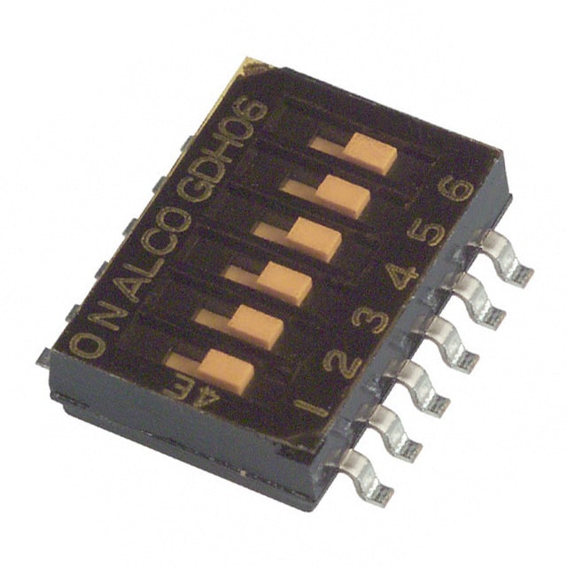 GDH06S SWITCH SLIDE DIP SPST 25MA 24V