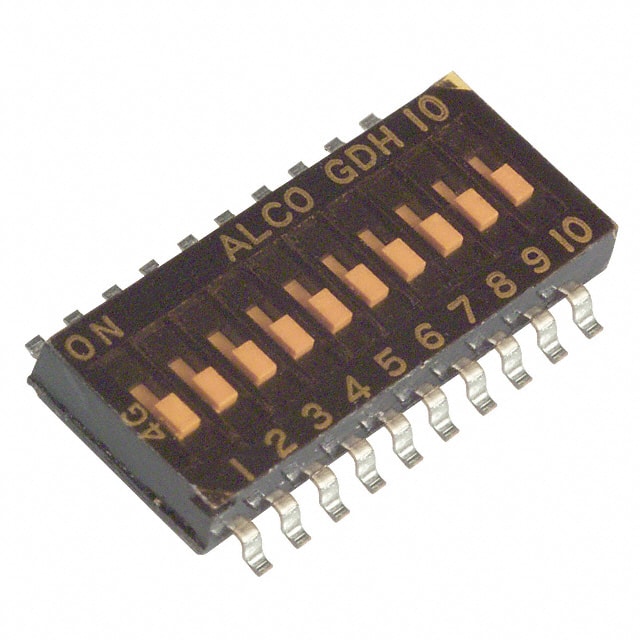 GDH10S SWITCH SLIDE DIP SPST 25MA 24V