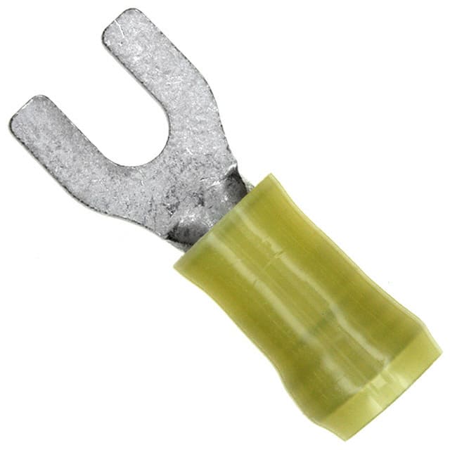 35152 CONN SPADE TERM 10-12AWG #8 YEL