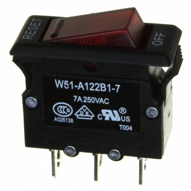 W51-A122B1-7 CIR BRKR THRM 7A 250VAC 50VDC