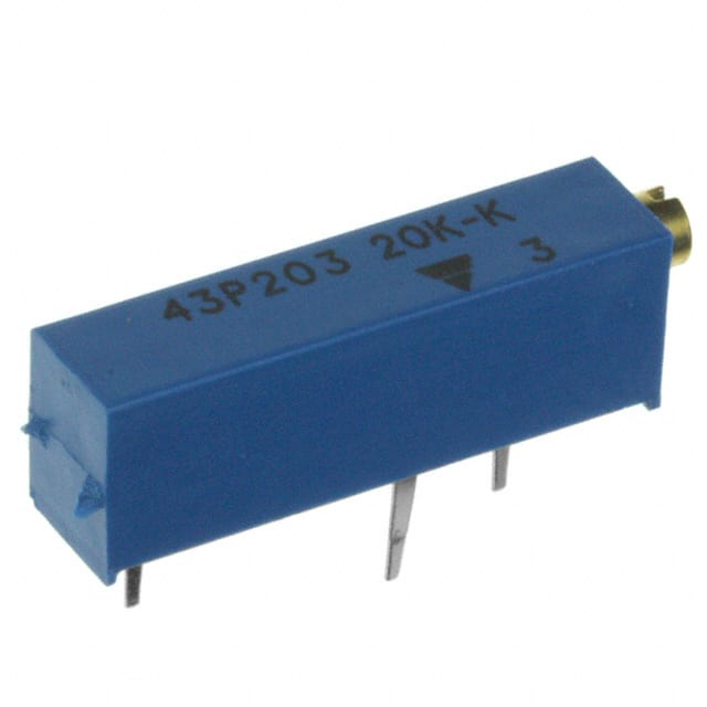 M43P203KB40 TRIMMER 20K OHM 0.75W TH