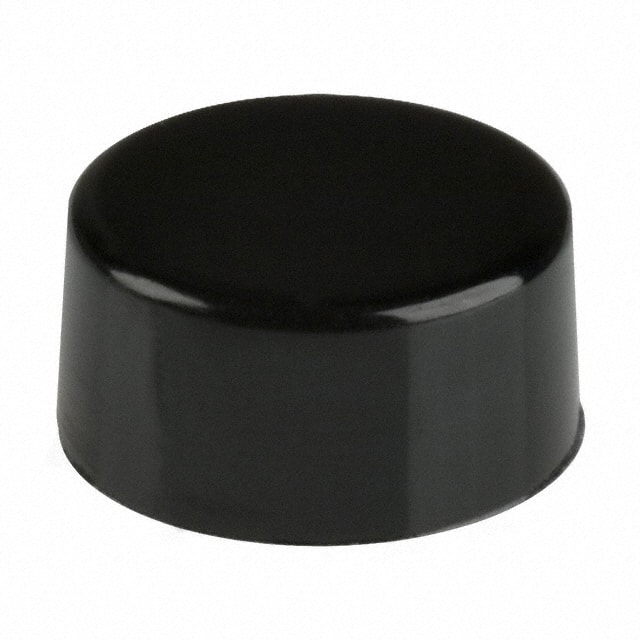 465802000 CAP PUSHBUTTON ROUND BLACK