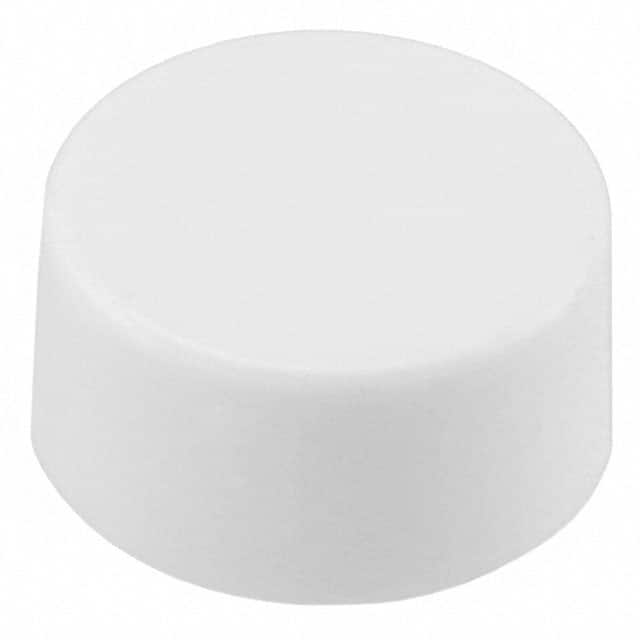 585A01000 CAP PUSHBUTTON ROUND WHITE