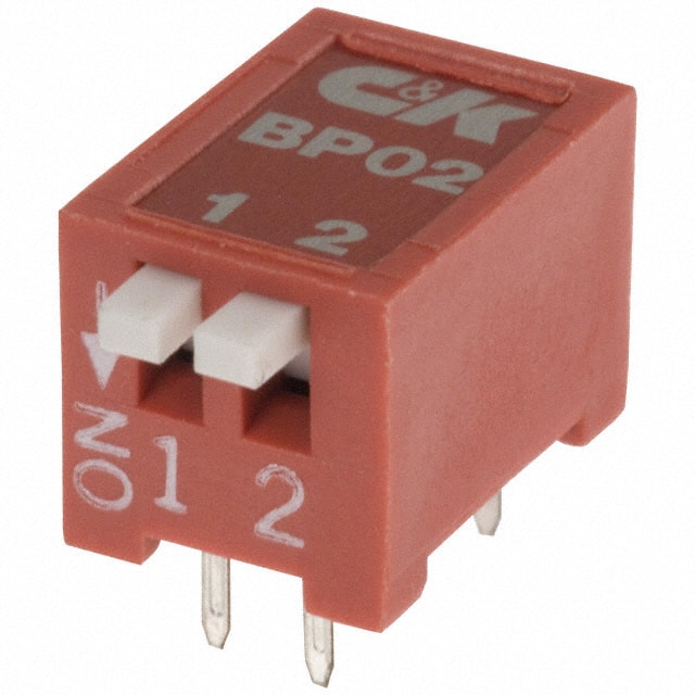 BP02YE SWITCH SLIDE DIP SPST 100MA 5V