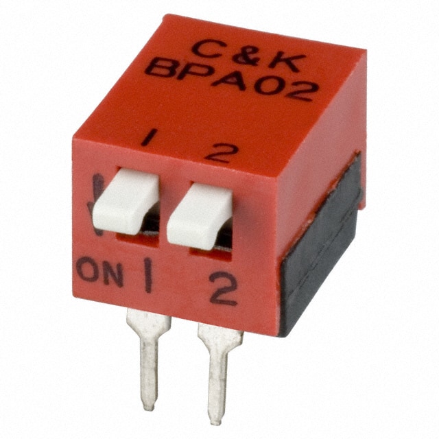 BPA02K SWITCH SLIDE DIP SPST 100MA 5V