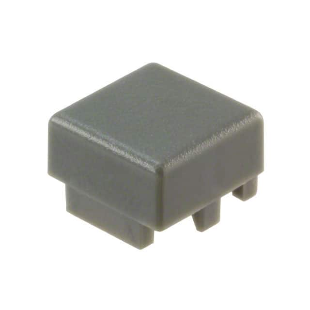 BTND610F CAP PUSHBUTTON SQUARE GRAY