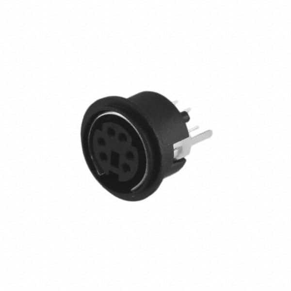 MD-60SV CONN RCPT FMALE MINI DIN 6P SLDR