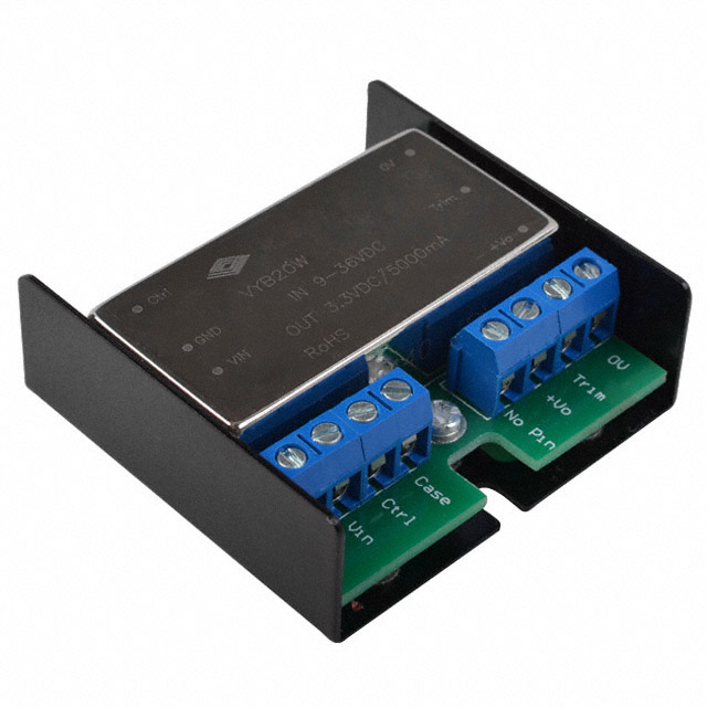 VYB20W-Q24-D12-T CONVERTER DC/DC 20W +/-12V 833MA