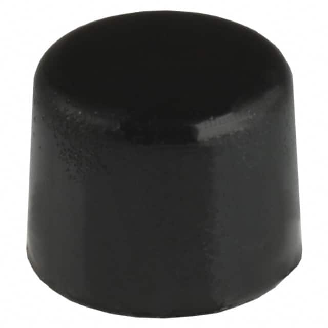 800C1BLK CAP PUSHBUTTON ROUND BLACK