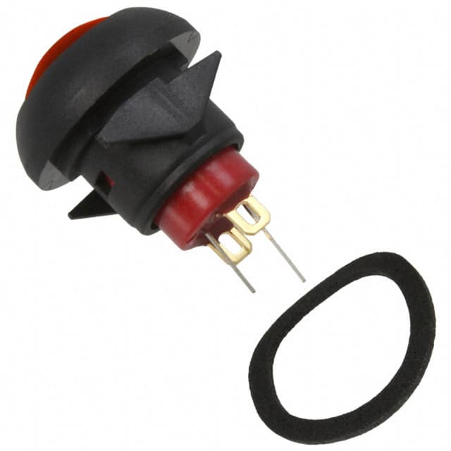 RP8100B1M1CEBLKBLKRED SWITCH PB SPST-NO 0.125A 125V