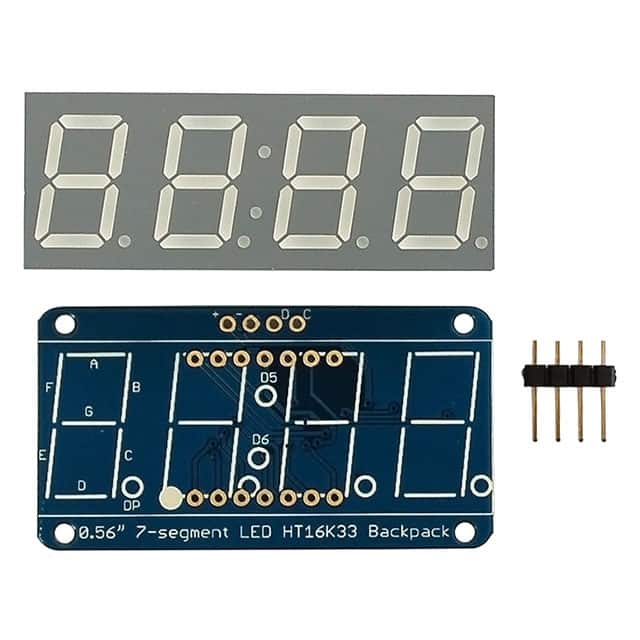 881 4DIG 7SEG DISP W/I2C BACKPACK BL