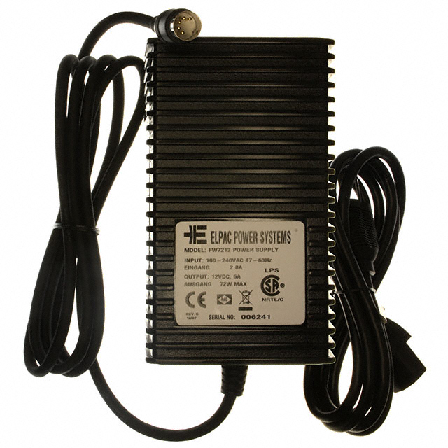 FW7212-D5F AC/DC DESKTOP ADAPTER 12V 72W