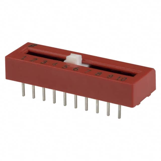 79A10T SWITCH SLIDE DIP 10PST 125MA 6V