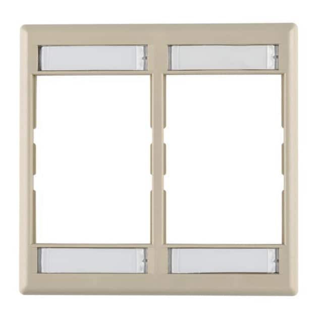 FPMDG-I FACEPLATE DOUBLE GANG IVORY