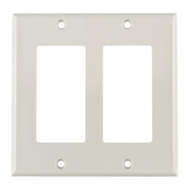 FPRDG-FW FACEPLATE DBL GANG 2PORT WHITE