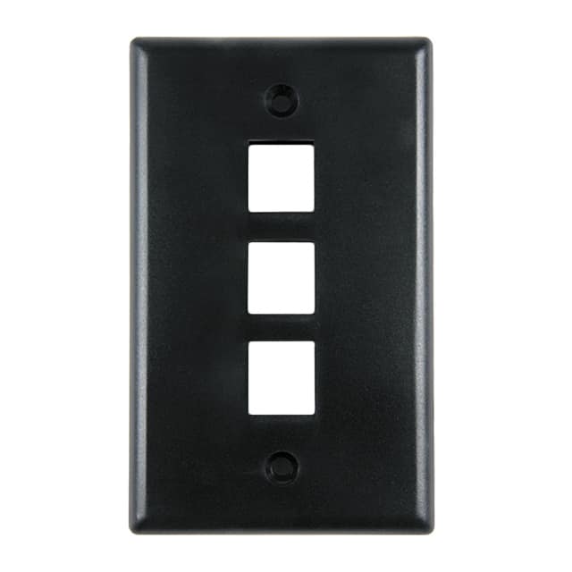 FPTRIPLE-B FACEPLATE SNGL GANG 3PORT BROWN