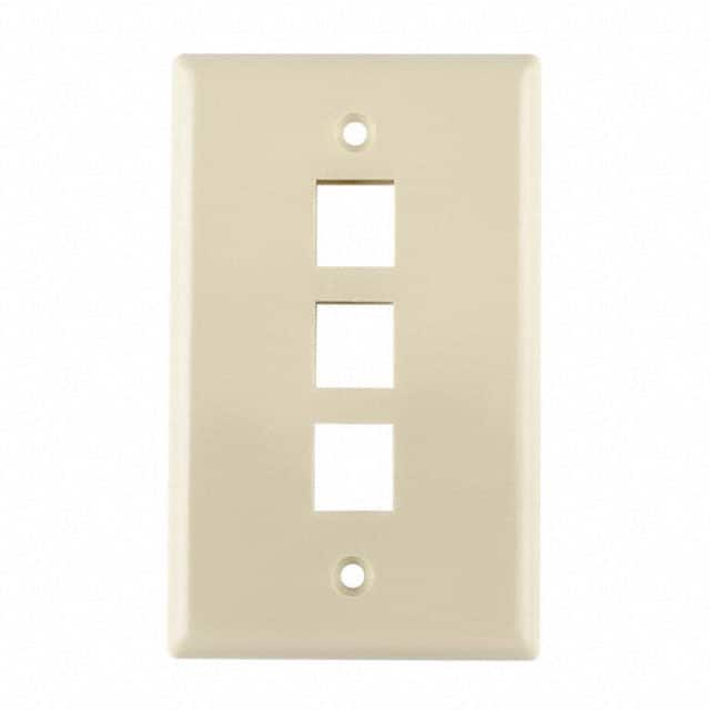 FPTRIPLE-I FACEPLATE SNGL GANG 3PORT IVORY