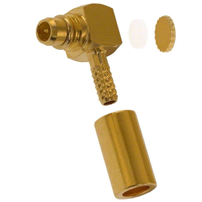 262102 CONN MMCX PLUG R/A 50 OHM SOLDER