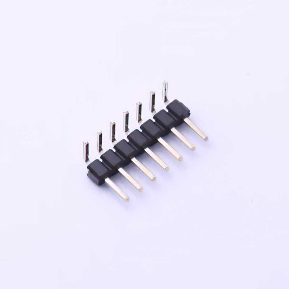 PZ200-1-07-W 2mm 1x7P Curved Insert Square Pin