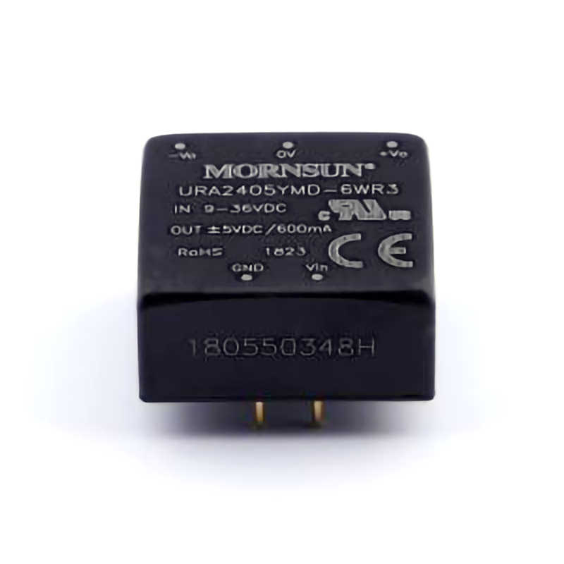 URA2405YMD-6WR3 DC-DC input 9V~36V output ±5V ±600mA 6W Positive and negative configurable